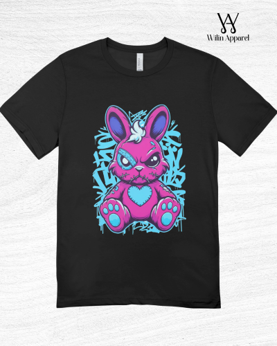 Kaos Distro Pria Wanita Street Rabbit